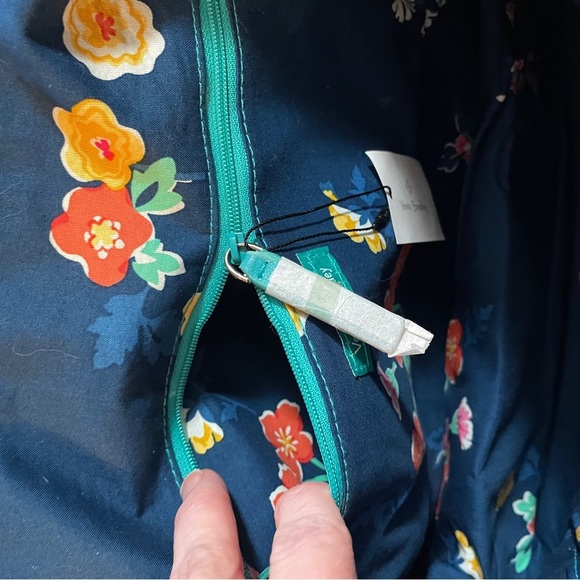 Vera Bradley Hadley-On The Go Multi fibre/Bag/Crossbody/Tote-NWT-Turquoise - Picture 13 of 13